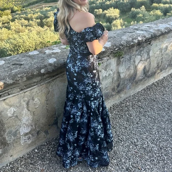 Elliatt Black and Blue Floral Maxi Dress - Picture 2 of 6